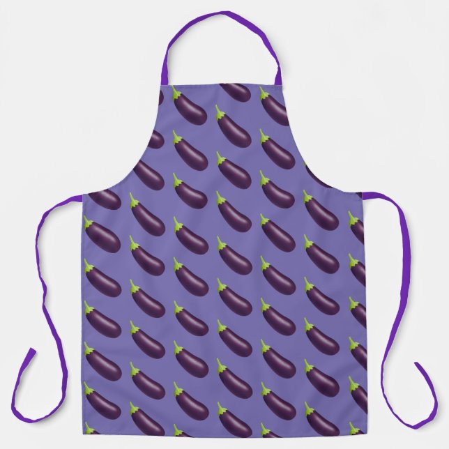 Eggplant Emoji Apron (Front)