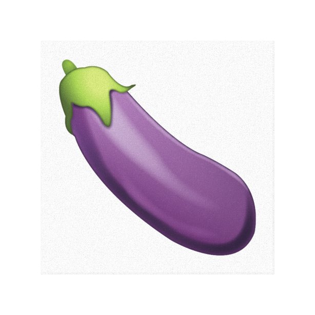 Eggplant - Emoji Canvas Print.
