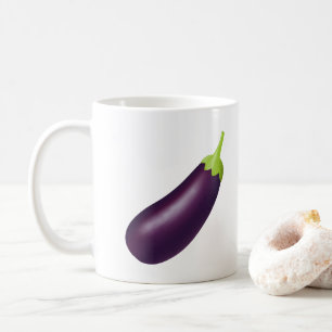 Eggplant Emoji Coffee Mug