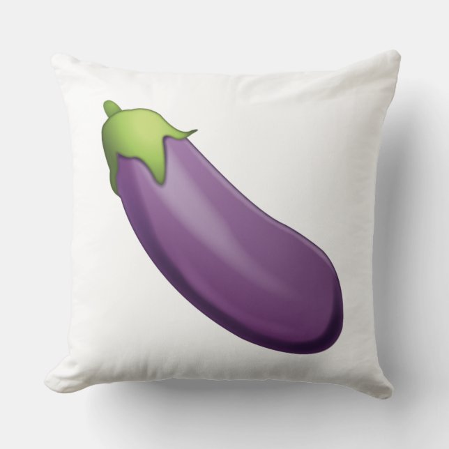 Eggplant - Emoji Cushion (Front)