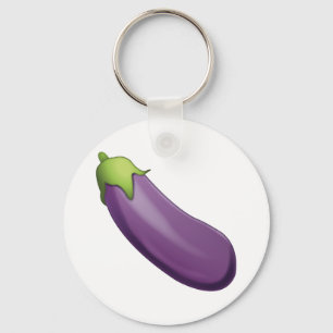 Eggplant - Emoji Key Ring