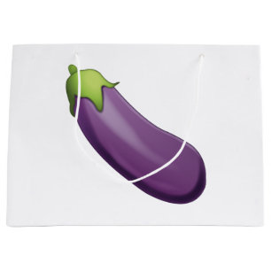 Eggplant - Emoji Large Gift Bag