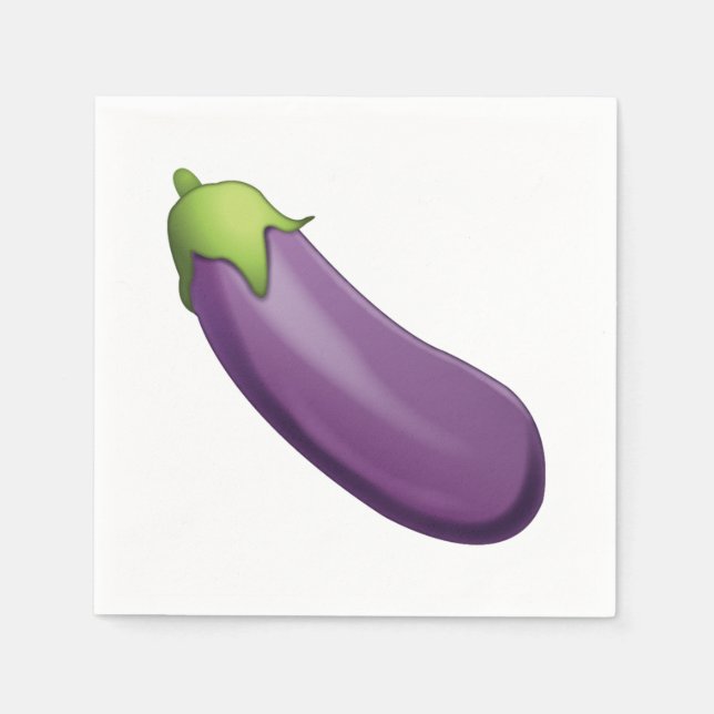 Eggplant - Emoji Napkin (Front)