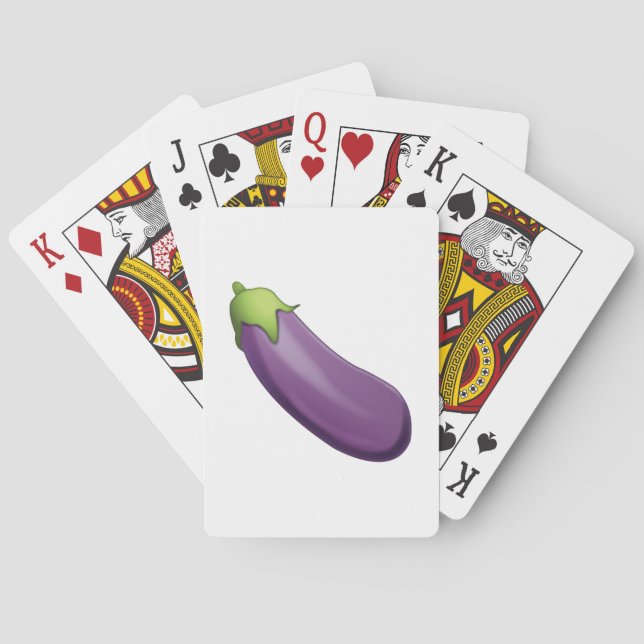 Eggplant - Emoji Playing Cards (Back)