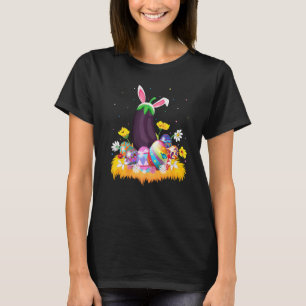 Eggplant Fruit Easter Egg Funny Eggplant Easter S T-Shirt