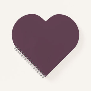 Eggplant Heart Shaped Notebook