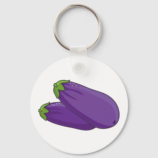 Eggplant Key Ring (Front)