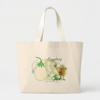 EGGPLANT LARGE TOTE BAG