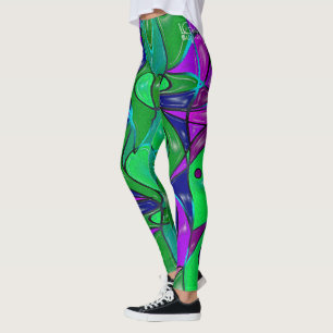 Eggplant & Lime Leggings