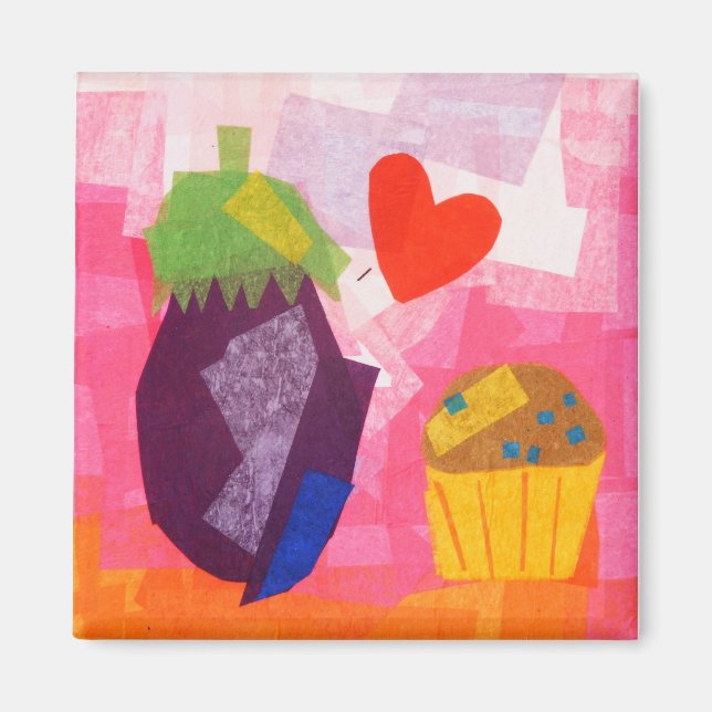 Eggplant Love Magnet (Front)