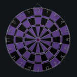 Eggplant Purple And Black Dartboard<br><div class="desc">Eggplant Purple And Black Dart Board</div>