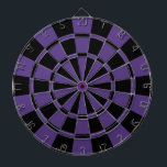 Eggplant Purple And Black Dartboard<br><div class="desc">Eggplant Purple And Black Dart Board</div>