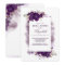 Eggplant Purple Floral Watercolor Bridal Shower