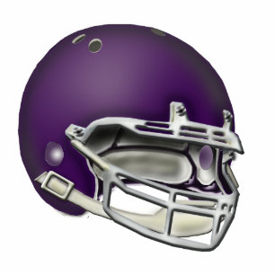 Eggplant Purple Football Helmet Ornament Photo Sculpture Decoration