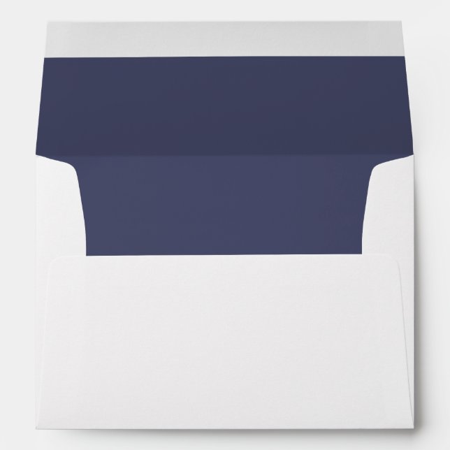 Eggplant Purple Lined Wedding Envelopes (Back (Bottom))