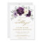 Eggplant Purple Plum Ivory Gold  Floral Wedding   