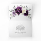 Eggplant Purple Plum Ivory White Floral Wedding Th