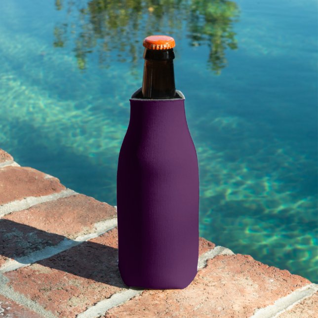 Eggplant Purple Solid Color Bottle Cooler (In Situ Pool)
