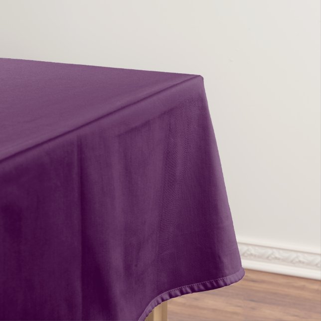 Eggplant Purple Solid Color Tablecloth (In Situ)
