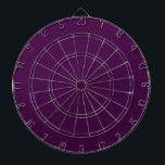Eggplant Purple Solid Colour Dartboard<br><div class="desc">Eggplant Purple Solid Colour</div>