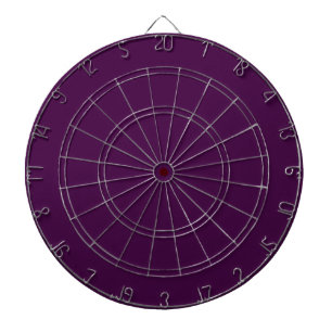 Eggplant Purple Solid Colour Dartboard