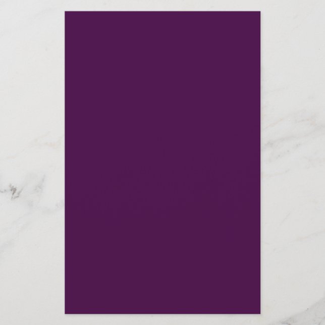 Eggplant Purple Solid Colour Flyer (Front)
