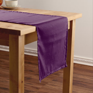Eggplant Purple Solid Colour Short Table Runner