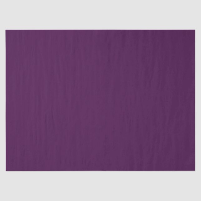 Eggplant Purple Solid Colour Tissue Paper (Front)