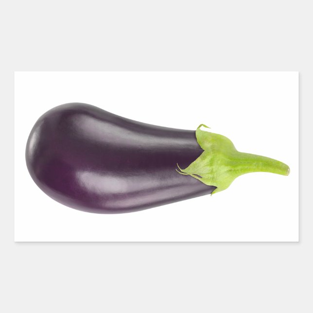 Eggplant Rectangular Sticker (Front)