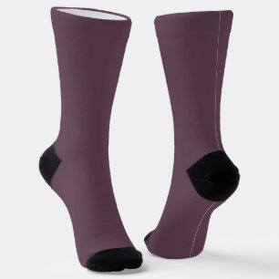 Eggplant Solid Colour Socks
