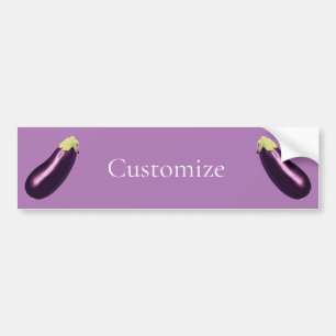 Eggplant Thunder_Cove Bumper Sticker