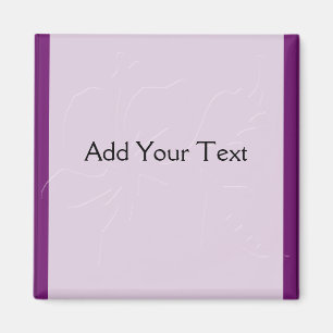 Eggplant Tone on Tone Hibiscus Magnet