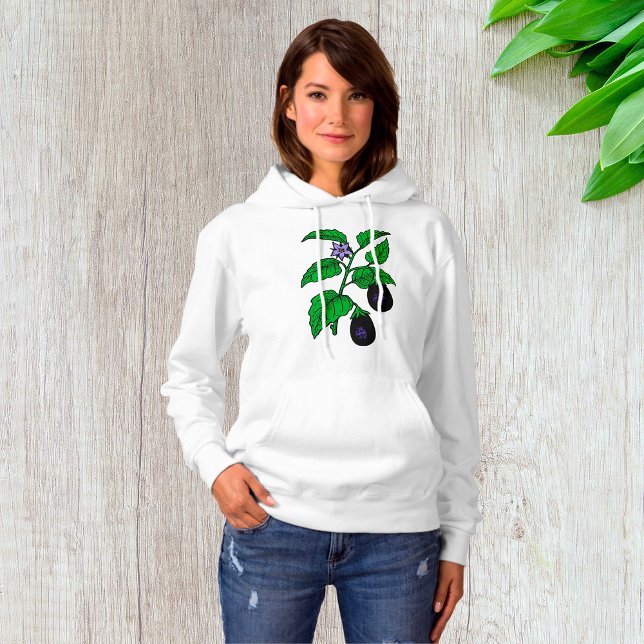Eggplant Womens Hoodie (Creator Uploaded)