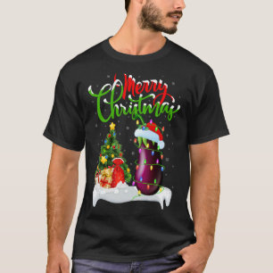 Eggplant   Xmas Decorations Santa Eggplant Christm T-Shirt