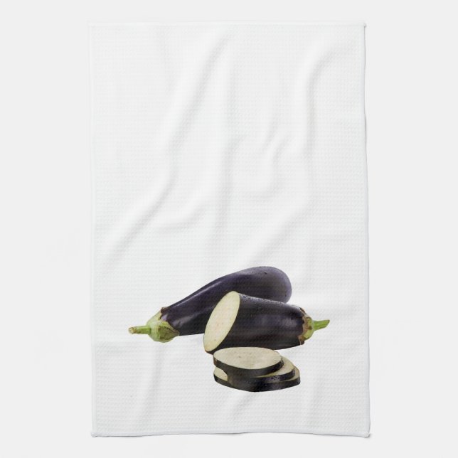'Eggplants' Kitchen Towel (Vertical)