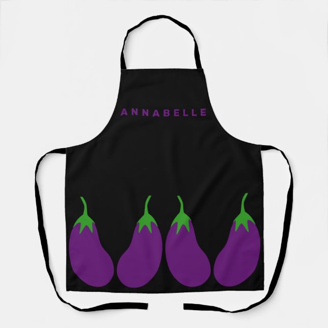 Eggplants Personalize Apron (Front)
