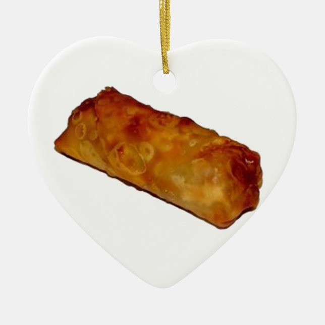 Eggroll Ceramic Tree Decoration (Front)