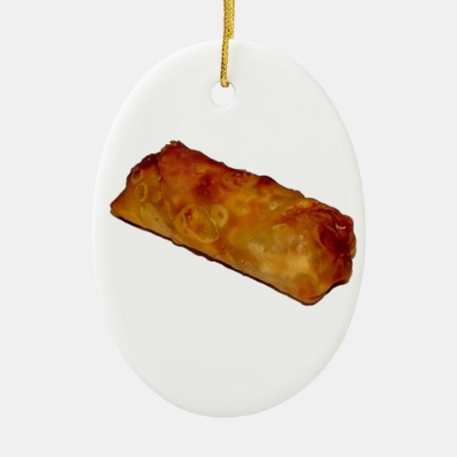 Eggroll Ceramic Tree Decoration (Front)