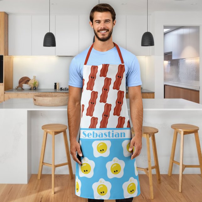 Eggs and Bacon Best Friends Forever Personalised Apron (Creator Uploaded)