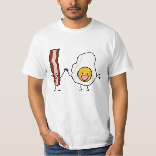 Eggs and Bacon Strips Combo Egg Breakfast T-Shirt