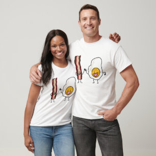 Eggs and Bacon Strips Combo Egg Breakfast T-Shirt