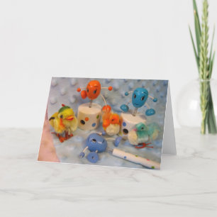 Eggs and Chicks Easter Card