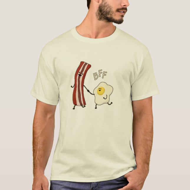 Eggs & Bacon BFF Best Friends Forever BFF tee shir (Front)