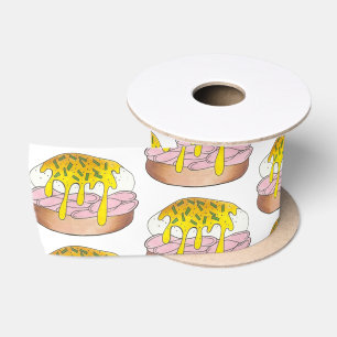 Eggs Benedict Breakfast Diner Food Foodie Ham Satin Ribbon