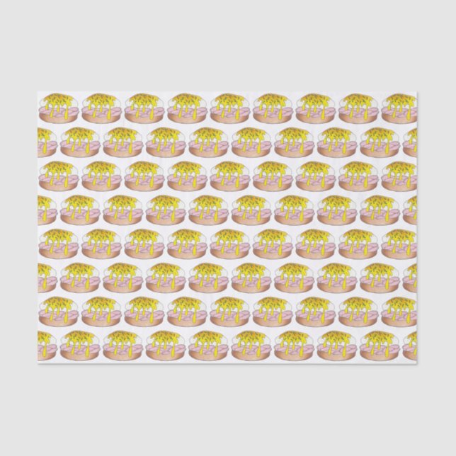 Eggs Benedict Breakfast Diner Food Foodie Ham Tissue Paper (Front)
