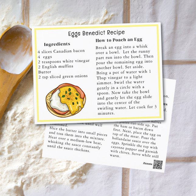 Eggs Benedict Day Recipe Postcard (Creator Uploaded)