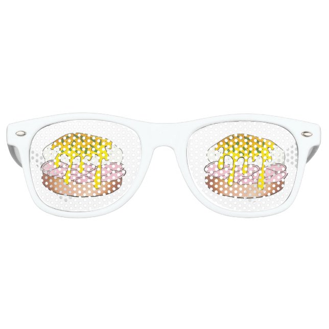 Eggs Benedict Food Foodie Cook Chef Ham Breakfast Retro Sunglasses (Front)