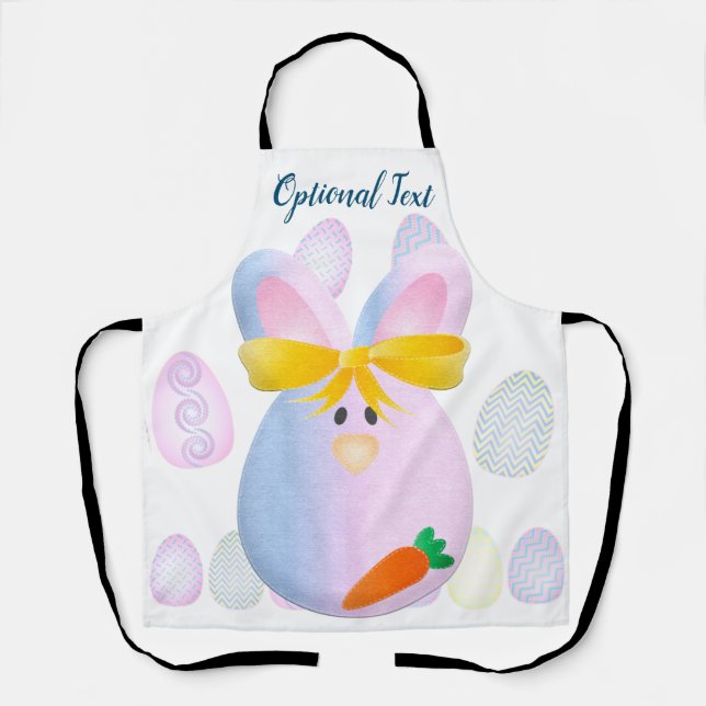 Eggs & Bunnies Ready for Easter Apron (Front)