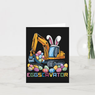 Eggs-cavator Easter Bunny Excavator Toddler Boys E Card