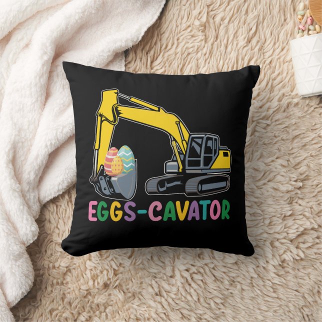 Eggs Cavator Easter Egg Hunt Excavator Cushion (Blanket)